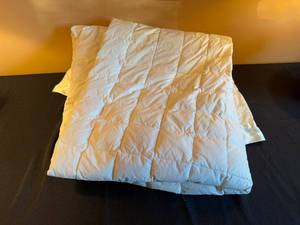 lot 171 image: Twin Size White Comforter with Quilted Pattern