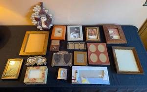 lot 348 image: Collection of Decorative Picture Frames in Various Styles