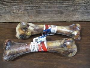 lot 22 image: Lot of 2 Natures Own Smoked Lamb Femur Dog Chew