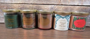 lot 122 image: Lot of 5 Opalhouse Seasonal Soy Based Scented Candles