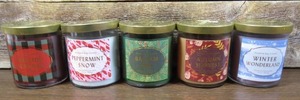 lot 123 image: Lot of 5 Opalhouse Seasonal Soy Based Scented Candles