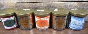 lot 130 image: Lot of 5 Opalhouse 15.1 oz Soy Based Holiday Scented Candles