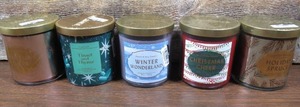 lot 134 image: Lot of 5 Opalhouse Seasonal Soy Based Scented Candles