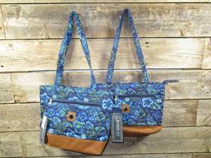 lot 135 image: Set of 2 Stone Mountain Floral Pattern Shoulder Bag