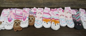lot 144 image: Lot of 12 Womens Cozy Critter Socks