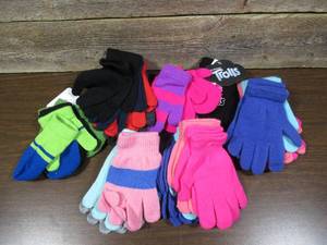 lot 160 image: Lot of 7 Kids Gloves & Mittens Packs-(23 Pairs Total)