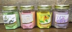 lot 127 image: Lot of 4 True Living 7 oz Scented Candles
