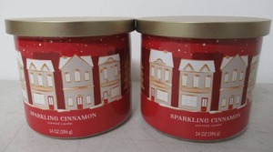 lot 203 image: Set of 2 Sparkling Cinnamon 14 oz Scented Candles