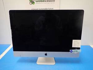 lot 8 image: Apple&nbspiMac18,3 A1419 AIO PC &nbspINTEL CORE I5-7500 3.4 Ghz  8GB DDR4 SDRAM  1TB HDD  28GB HD  Includes IOS and power cable  Chips and cracks on screen
