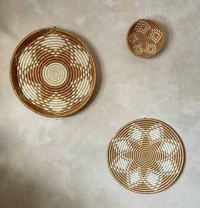 lot 110 image: Matching Natural Woven Wall Decor - Qty 3