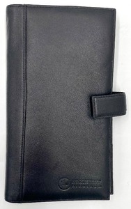 lot 107 image: Tumi Vintage Black Leather Wallet - Northwest Airlines Edition
