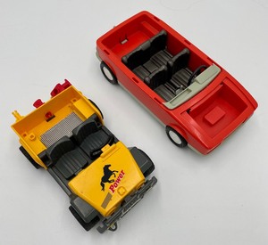 lot 123 image: PLAYMOBIL Vintage Vehicles - Convertible and Jeep - 1986, 1988