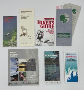 lot 136 image: Vintage BWCA MAPS - 1980s and 90s Northern MN Tourism - Canoe Excursions - Hiking Guide - Memorabilia - QTY 3