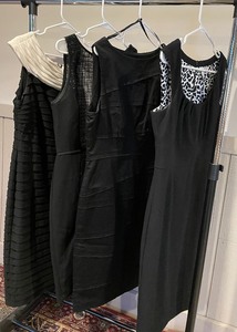 lot 146 image: Little Black Dresses including SUZI CHIN   White House I Black Market   LOFT   Adrianna Papell - Qty 4