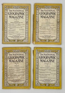 lot 153 image: Vintage NATIONAL GEOGRAPHIC MAGAZINES  1927-1929  Qty 4