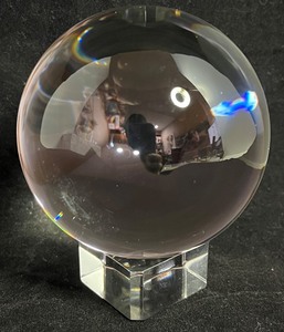 lot 300 image: Optical Crystal Lens Ball for Photography - With Stand