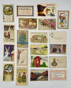 lot 162 image: Antique Vintage POSTCARDS Holiday and More  Early 1900s - Qty 20