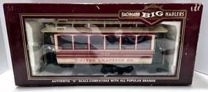 lot 215 image: Bachmann Big Haulers - United Traction Streetcar #93938 G-Scale w Box