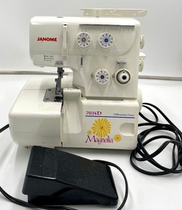 lot 48 image: Janome Serger 7034D Magnolia Sewing Machine 