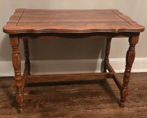 lot 233 image: Vintage French Wood Side or Coffee Table 