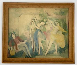 lot 113 image: Framed Art by MARIE LAURENCIN - Dancers