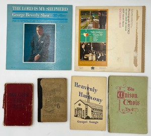 lot 150 image: OLD Gospel Music 4 Hymn Books 1891 12 27 65  2 Records  Billy Graham