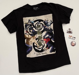 lot 326 image: Jujutsu Kaisen Anime Manga Graphic T-shirt Size Medium  Stickers