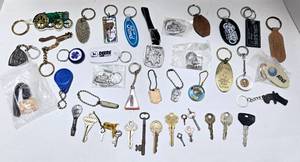 lot 250 image: Vintage Collection of Logo Key Chains & Keys