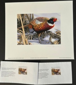 lot 332 image: Minnesota 2010 Pheasant Stamp Print by DAVID CHAPMAN Signed & Numbered 6512500