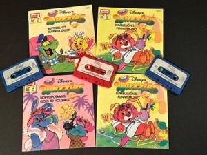 lot 331 image: Vintage WUZZLES Original Story BOOKS & Reading Tapes - Qty 4