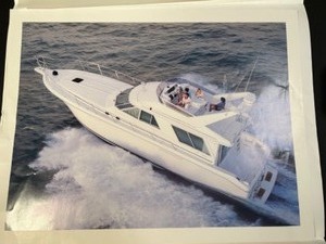 lot 27 image: Vintage Limited Edition Lithograph SEA RAY BOAT Wall Art Print Poster