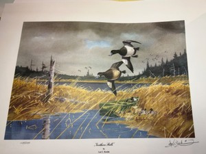 lot 24 image: LES KOUBA  Northern Bills Artist Signed & Limited Edition Numbered AWAG Sea Unframed Print