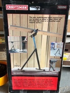 lot 342 image: New in Sealed Box CRAFTSMAN 922293 Roller Support Stand Woodworking Tool