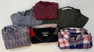 lot 355 image: Lot of 6 Womens Tops, Shirts & Blouses Including J.Crew, Rails Alterd State & More