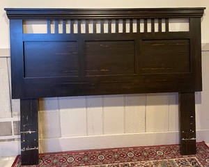 lot 182 image: Wood Headboard Queen