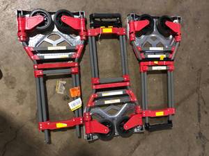 lot 7 image: Lot of  Milwaukee 150 lbs. Convertible Fold-Up Steel Hand Truck with One 60 in. Bungee Cord  Customer Returns See Pictures