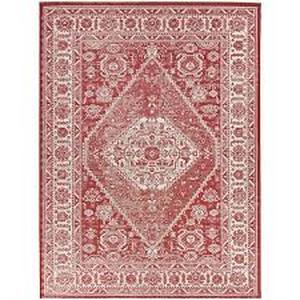lot 8 image: Hampton Bay Red 6 ft. x 9 ft. Medallion IndoorOutdoor Area Rug   Customer Returns See Pictures