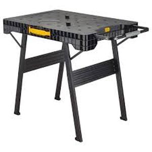 lot 30 image: DEWALT 33 in. H Plastic Folding Portable Sawhorse Workbench    Customer Returns See Pictures
