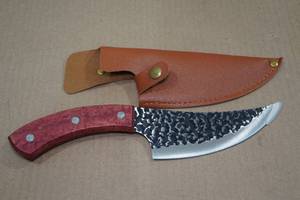 lot 19 image: Hunting Knife with Leather Sheath