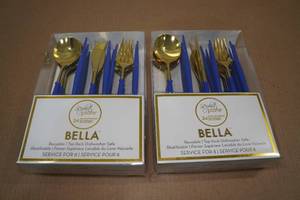 lot 24 image: 2 24-Packs Bella Reusable Dish Washer Safe Flatware