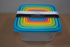 lot 28 image: 14-Piece Rainbow Food Storage Set