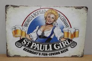 lot 96 image: Novelty Metal Sign -St Pauli Girl