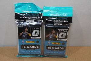 lot 154 image: 2021-2022 Panini Optic Basketball Card Hanger Packs