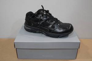 lot 230 image: Vionic 23MWalk Mens Black Leather Sneakers -Size 11.5