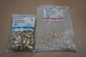 lot 240 image: Sioux Chief PowerPEX 34 Brass Elbows & 12 Brass Tees