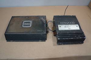 lot 253 image: 2 Amplifiers -Kenwood, Clarion