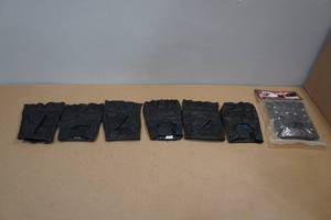lot 259 image: 4 Pairs of Leather Motorcycle Gloves -Medium