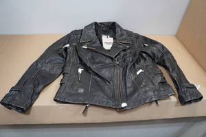 lot 267 image: Harley Davidson Leather Motorcycle Jacket -1W