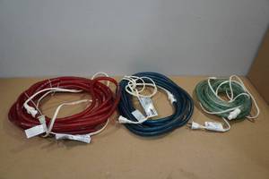 lot 311 image: 3 Rope Lights -Blue, Red, Light Blue