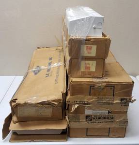 lot 19 image: Variety of Ceiling Lights - (1) Williams Light Fixture. & (1) Cooper Light Fixture, (3) Lithonia Lighting - Fluorescent Fixtures (3) Duray - Fluorescent Lights